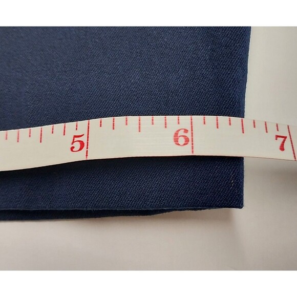 Ralph Lauren Women 16 W Curvy Pants Navy Blue Stretch Ankle Cotton Viscose Blend - Picture 12 of 12